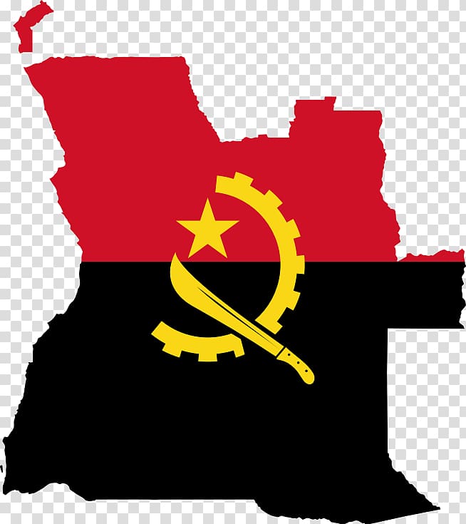 Flag of Angola Map, map of africa transparent background PNG clipart