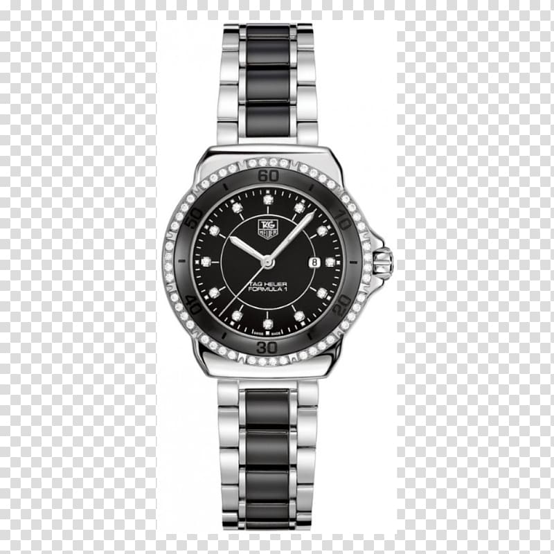 TAG Heuer Watch Chronograph Jewellery Diamond, ceramic transparent background PNG clipart