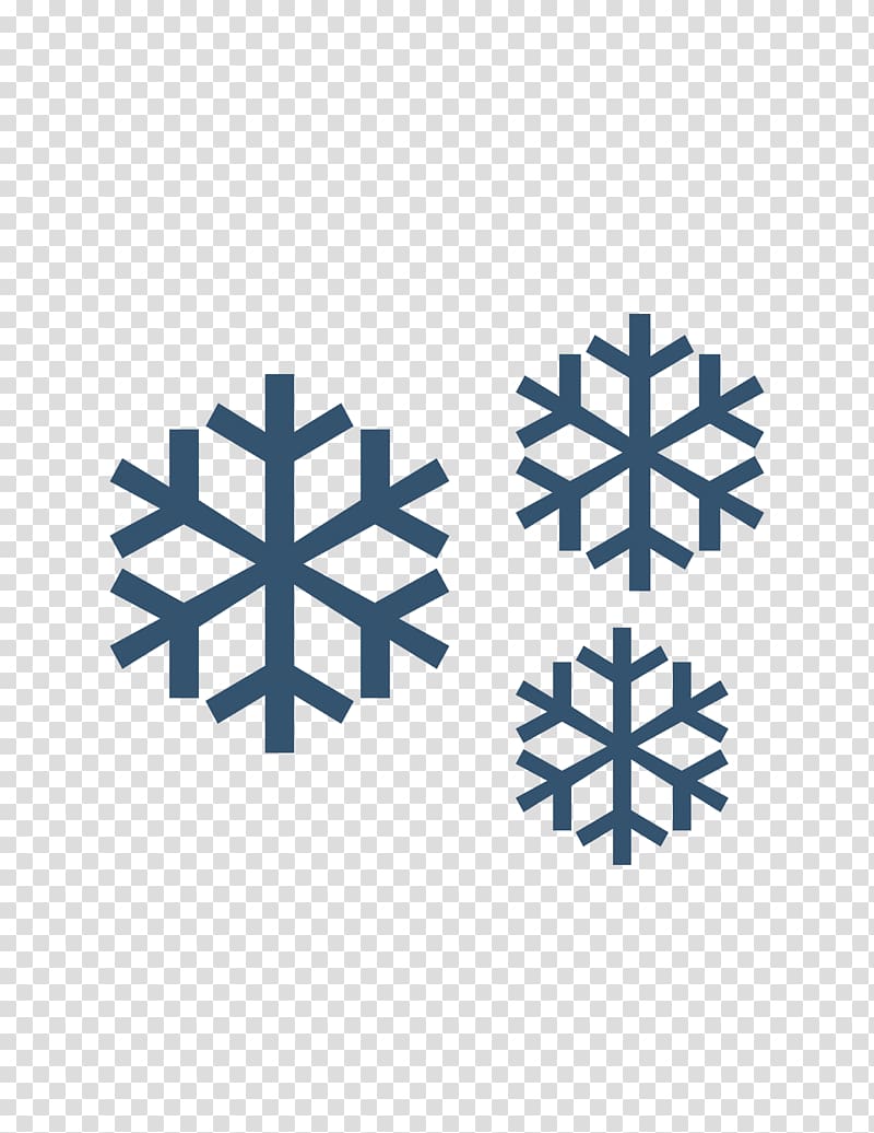 Snowflake Illustration, Blue snowflake flat material transparent background PNG clipart