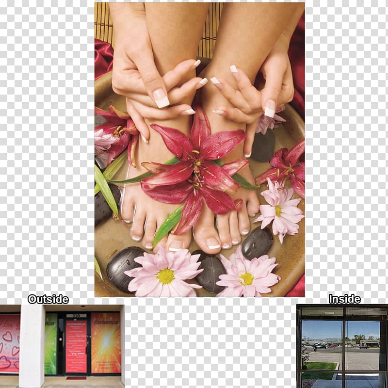 Millennium Nails 1 Decal Paper Floral design Window, Chinese massage transparent background PNG clipart