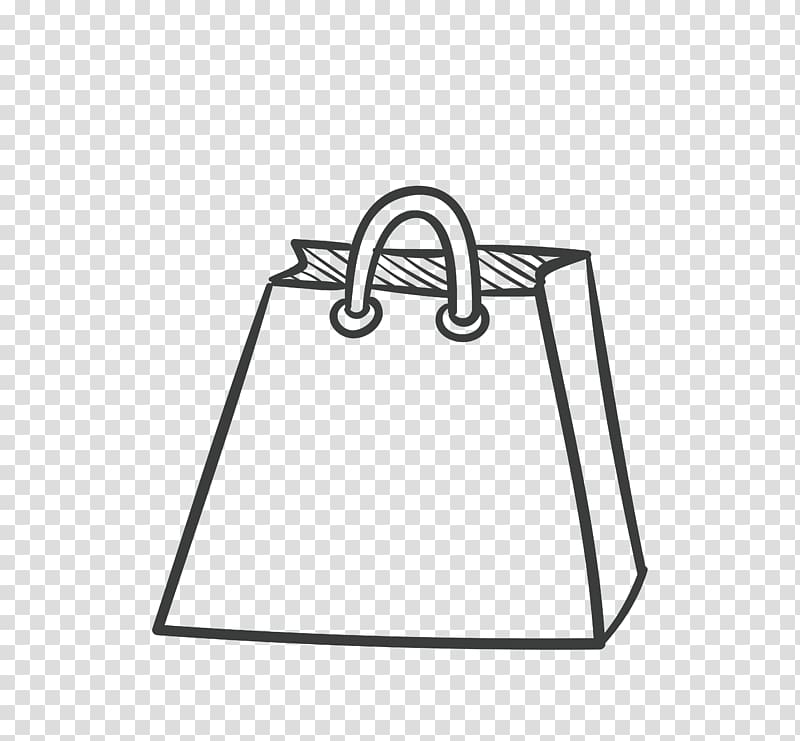 Paper Reusable shopping bag, Line shopping bag transparent background PNG clipart