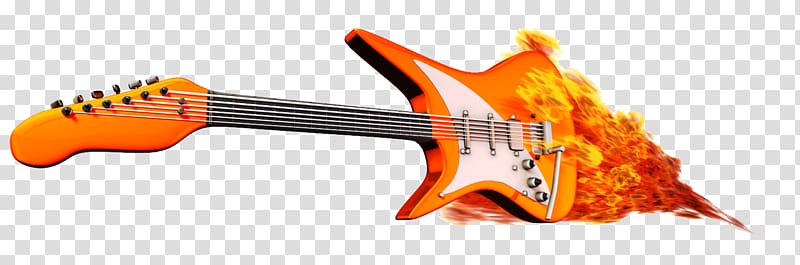 Electric guitar Bass guitar Rock and roll, electric guitar transparent background PNG clipart