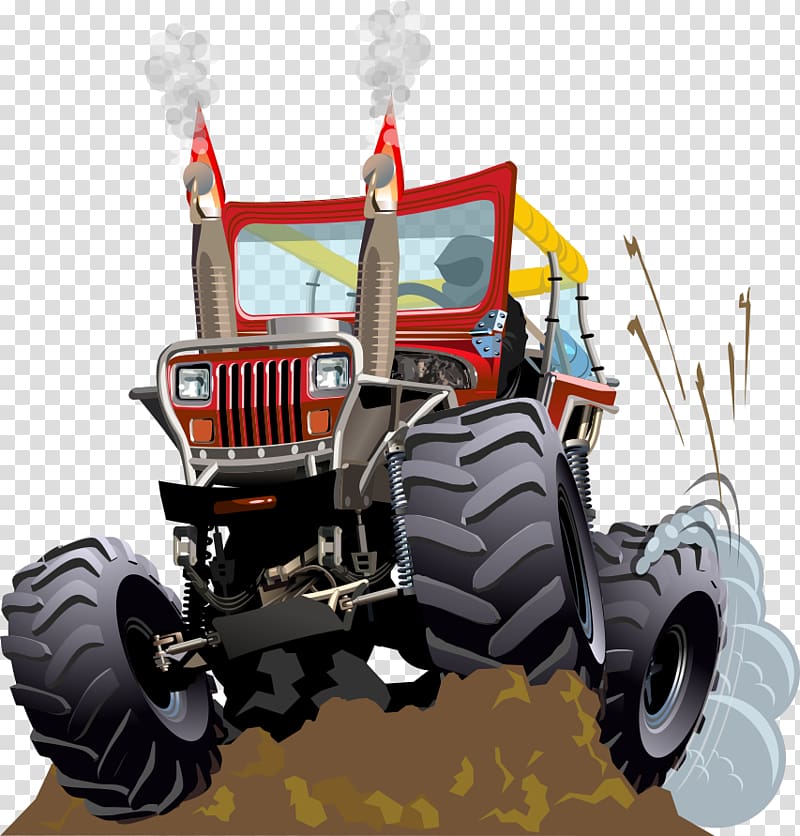 Tractor , cartoon tractor transparent background PNG clipart