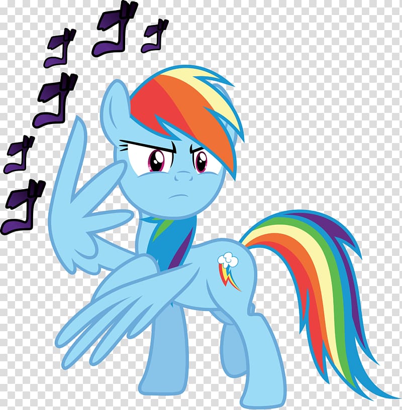 Pony JoJo's Bizarre Adventure Art Rainbow Dash, my little pony mane-iac transparent background PNG clipart