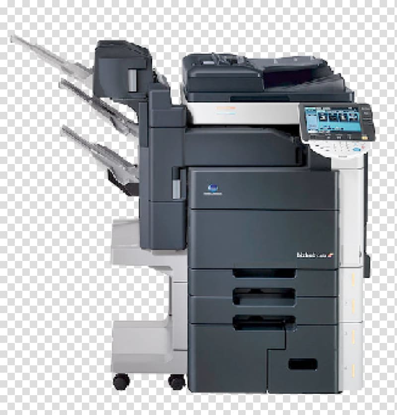 Konica Minolta copier Multi-function printer Automatic document feeder, printer transparent background PNG clipart