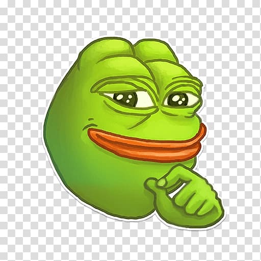Sticker Telegram Pepe the Frog Meme, pepe frog sad transparent ...