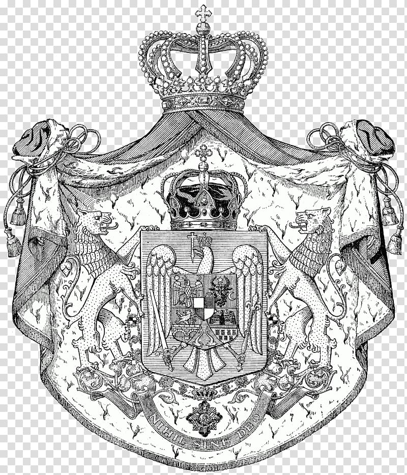 Kingdom of Romania Coat of arms of Romania Romanian royal family, drawing ink transparent background PNG clipart