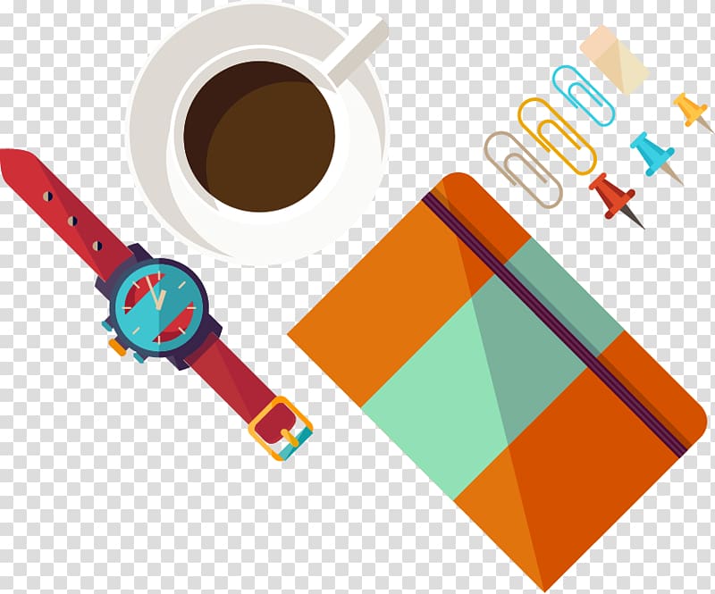 Laptop Notebook, Hand drawn books pattern coffee watches transparent background PNG clipart