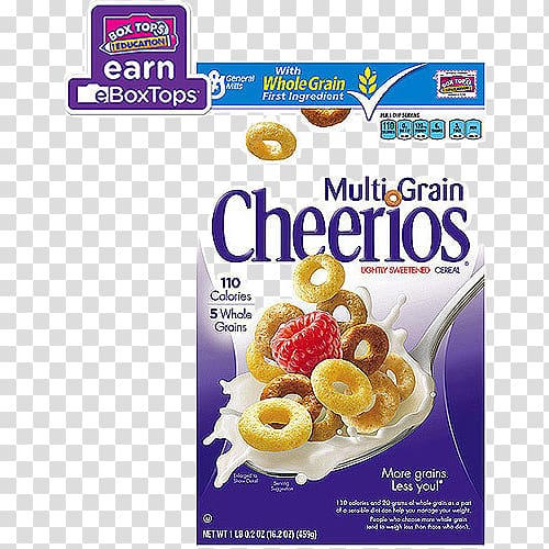 Breakfast cereal General Mills Multi-Grain Cheerios Honey Nut Cheerios Nutrition facts label, Cheerios transparent background PNG clipart
