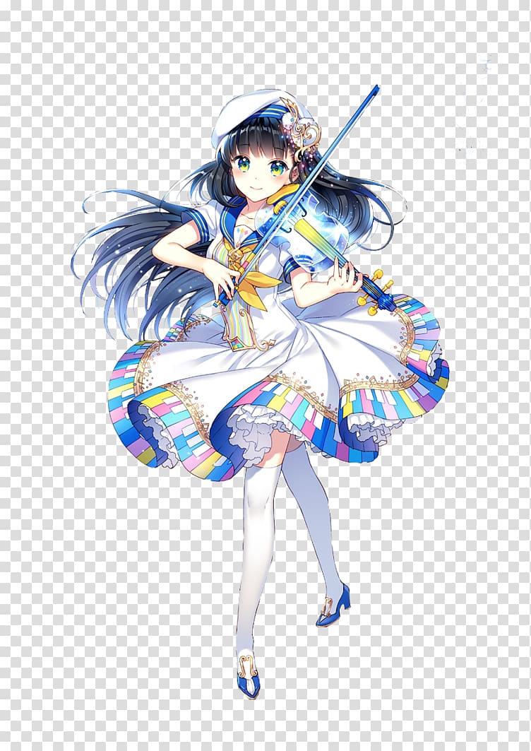 Anime music video Manga Ai Enma, violin girl transparent background PNG clipart