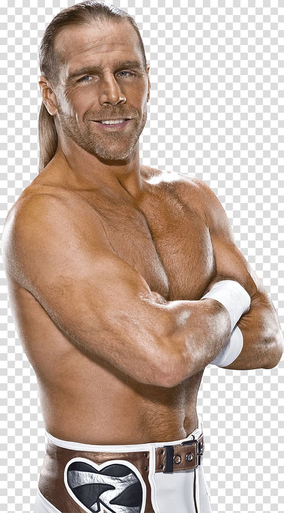 men's brown and white bottoms, Shawn Michaels Sideview transparent background PNG clipart