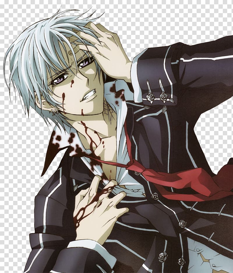 Zero Kiryu Kaname Kuran Yuki Cross Vampire Knight Anime, Anime transparent background PNG clipart