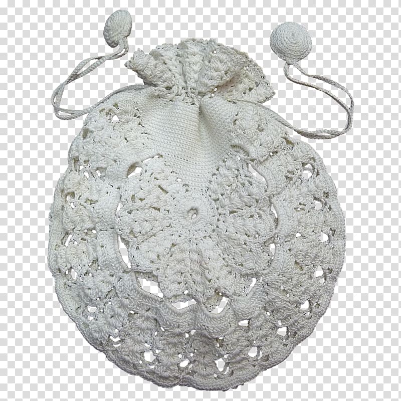 Silver Crocheted lace Pattern Jewellery Metal, silver transparent background PNG clipart