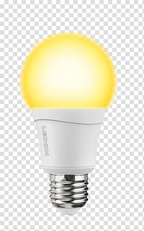 Lighting Incandescent light bulb LED lamp Edison screw, idyllic transparent background PNG clipart