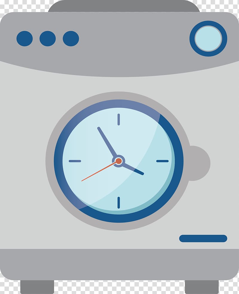 Washing machine Logo Alarm clock Laundry, Creative washing machine transparent background PNG clipart
