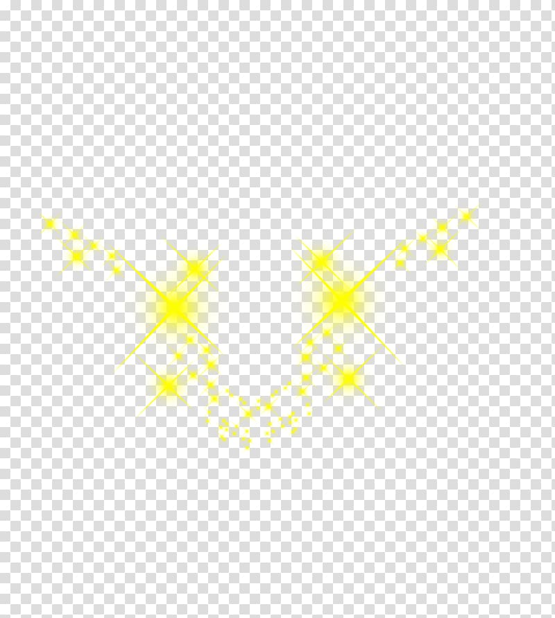 Yellow Computer , Decorative stars transparent background PNG clipart