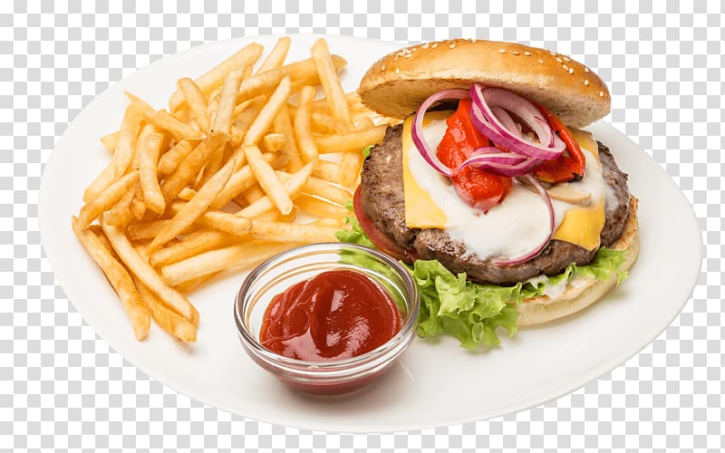 Hamburger Fast food Cheeseburger Junk food Pizza, burger and sandwich transparent background PNG clipart
