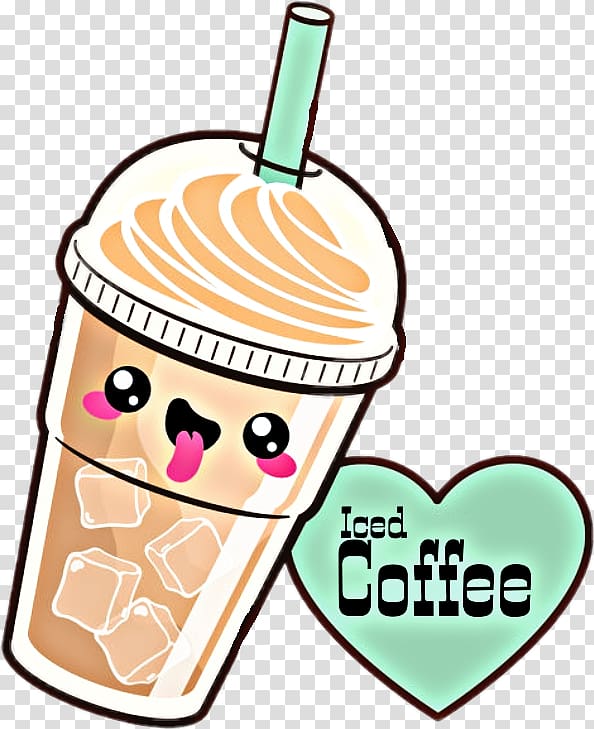 Latte Ice cream Coffee Donuts Iced tea, ice cream transparent background PNG clipart