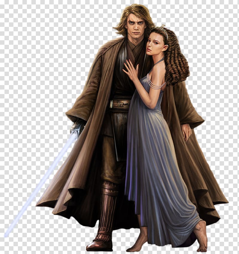 Padmé Amidala Anakin Skywalker Leia Organa Obi-Wan Kenobi Luke Skywalker, chewie transparent background PNG clipart