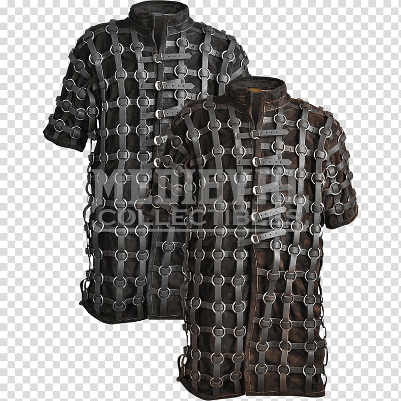 Ring armour Brigandine Coat of plates Leather, armour transparent background PNG clipart