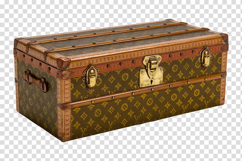 Trunk Louis Vuitton Bag Antique Suitcase, suitcase transparent background PNG clipart