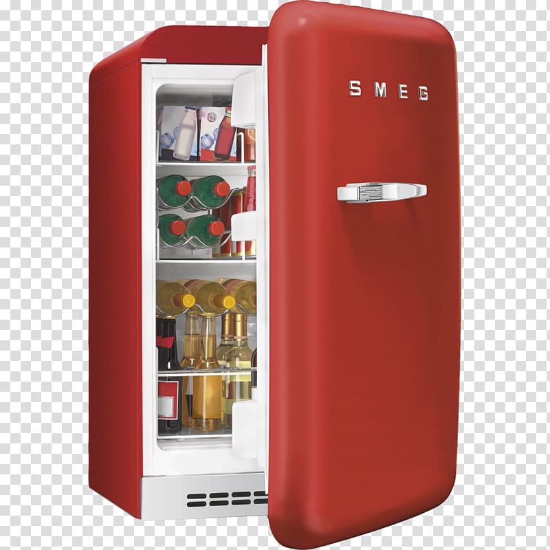 Refrigerator Smeg FAB10 Minibar Home appliance, refrigerator transparent background PNG clipart