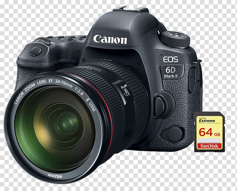 Canon EOS 6D Full-frame digital SLR Camera Canon EF 24–105mm lens, Canon EOS 6D transparent background PNG clipart