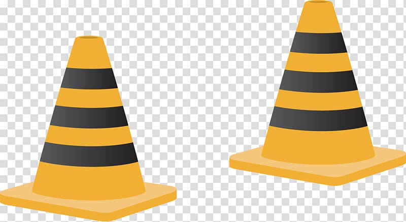 Yellow Cone, PPT infographic elements transparent background PNG clipart