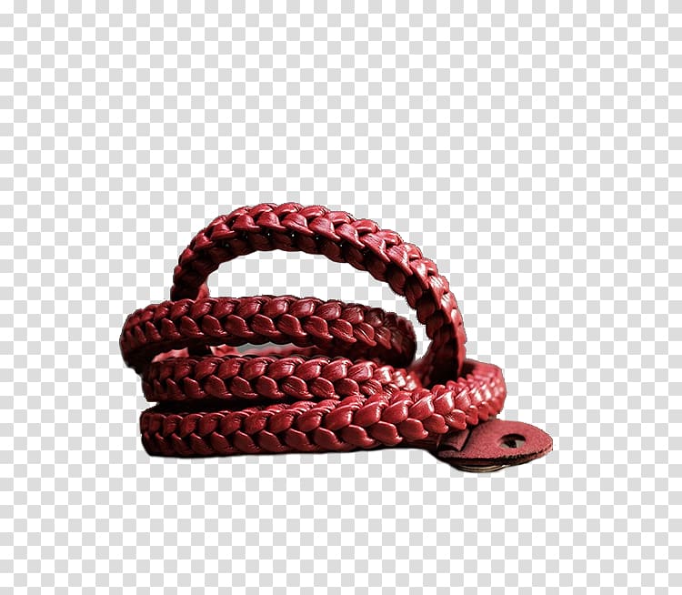 Bracelet Maroon Rope, Clara Barton Red Cross Project transparent background PNG clipart