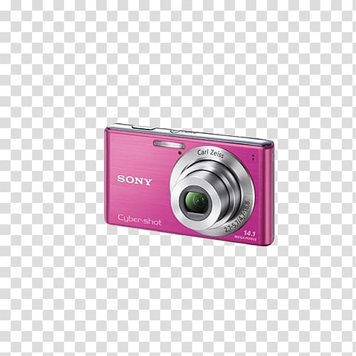 Point-and-shoot camera Zoom lens Digital data Liquid-crystal display, Purple red digital camera transparent background PNG clipart