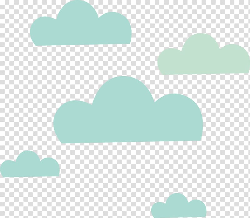 green floating clouds transparent background PNG clipart