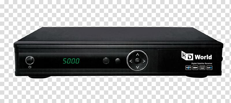 Radio receiver Electronics Cable converter box Audio power amplifier, satellite receiver transparent background PNG clipart