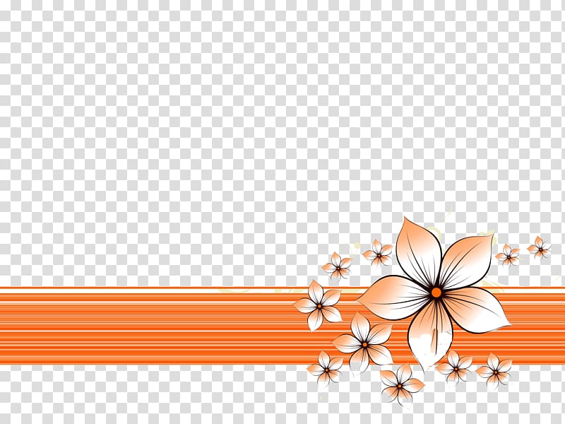 orange flowers art, Microsoft PowerPoint Desktop Slide show Presentation Ppt, powerpoint frame transparent background PNG clipart