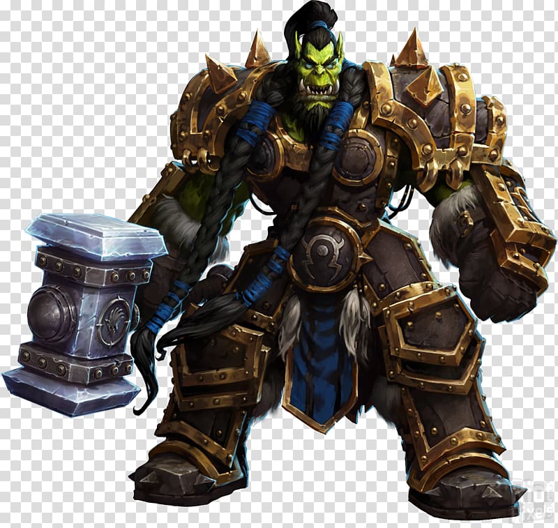 Warcraft Thrall character art, Heroes of the Storm World of Warcraft: Battle for Azeroth The Lost Vikings Thrall, world of warcraft transparent background PNG clipart