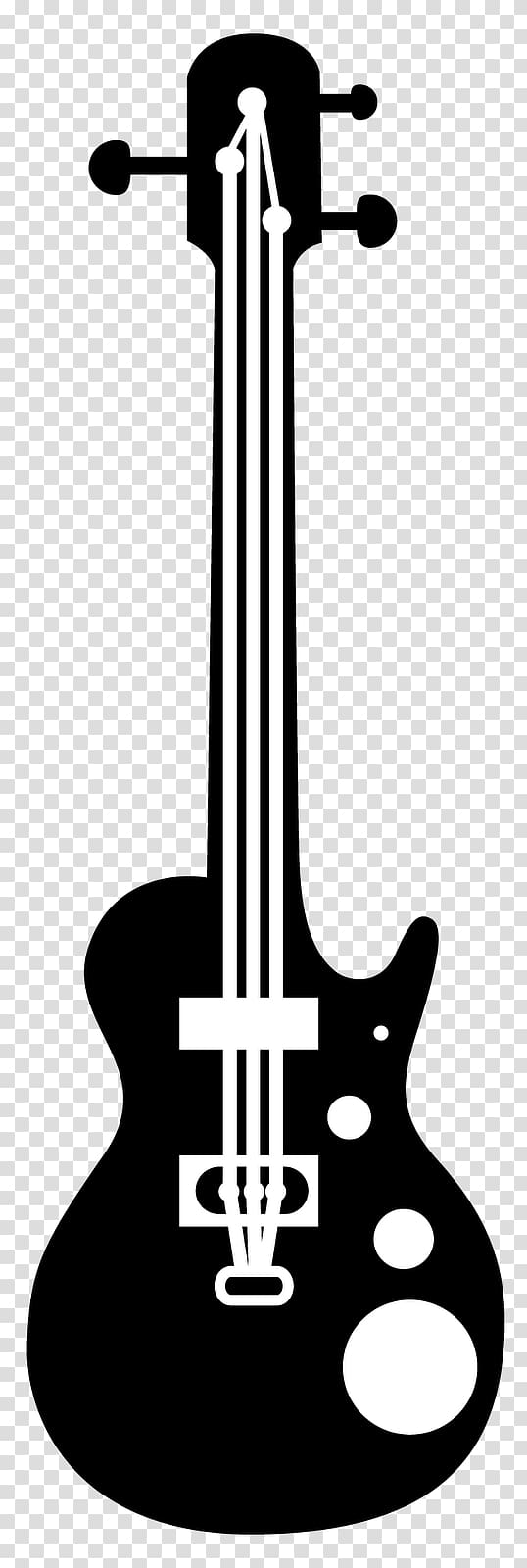 Art Bass guitar Black and white, Bass Guitar transparent background PNG clipart