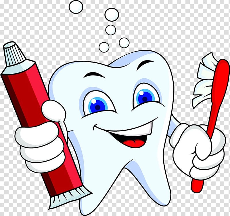 tooth holding toothpaste soft-tube and toothbrush illustration, Cartoon Tooth pathology , Holding toothpaste toothbrush tooth cartoon transparent background PNG clipart