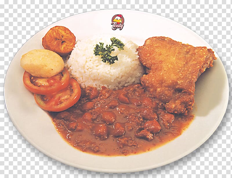Japanese curry Arroz con pollo Rice and beans Fried chicken Mole sauce, fried chicken transparent background PNG clipart