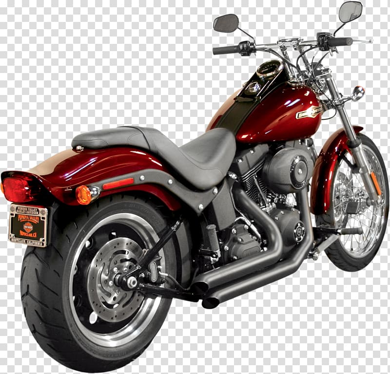 Exhaust system Softail Street sweeper Harley-Davidson Motorcycle, motorcycle transparent background PNG clipart