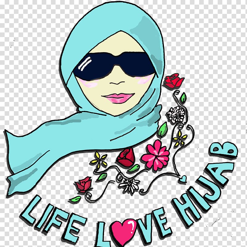 Pashmina Green Blue Pink Silk, Hijab logo transparent background PNG clipart