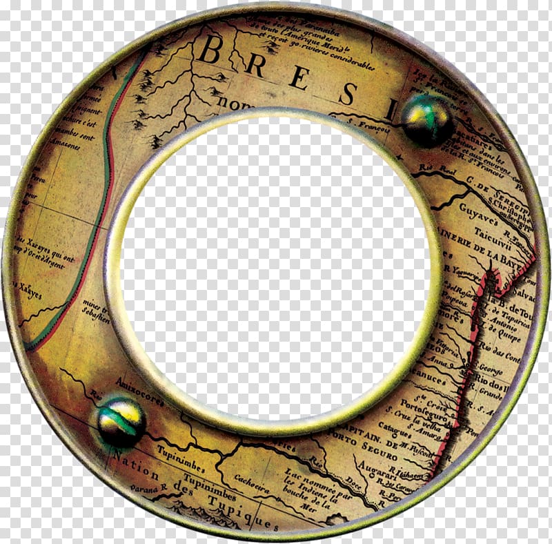 Circle frame Film frame, Cartoon treasure map transparent background PNG clipart