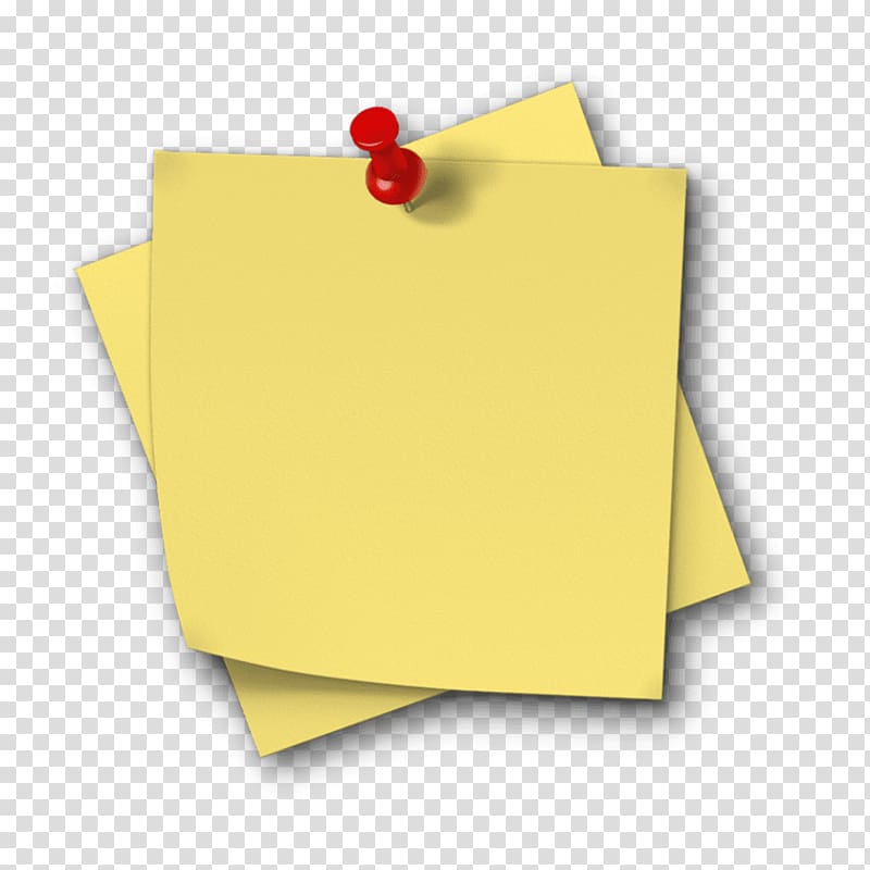 Post-it Note Paper Portable Network Graphics Sticker, yellow post it transparent background PNG clipart