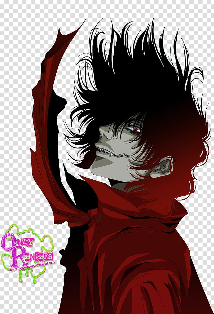 Alucard Hellsing Anime Fan art, Vampire transparent background PNG clipart