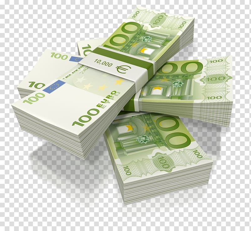 100 Euro pound banknote , Euro Money Pound sterling Coin Canadian dollar, euro transparent background PNG clipart