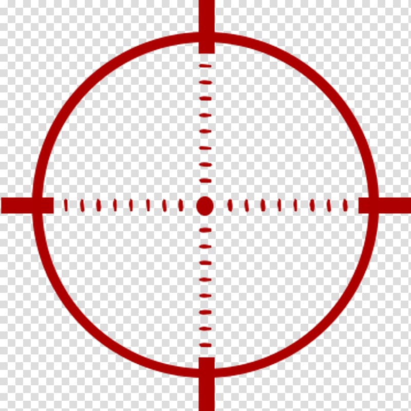 red target logo, Reticle Telescopic sight , Crosshairs transparent background PNG clipart