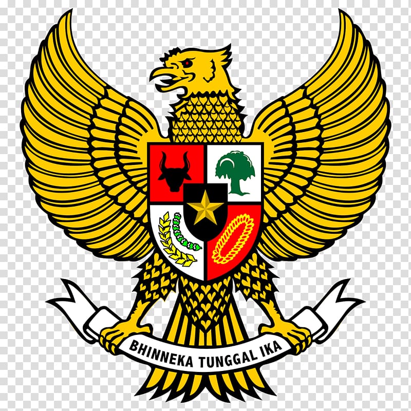 National emblem of Indonesia Garuda Pancasila, symbol transparent background PNG clipart