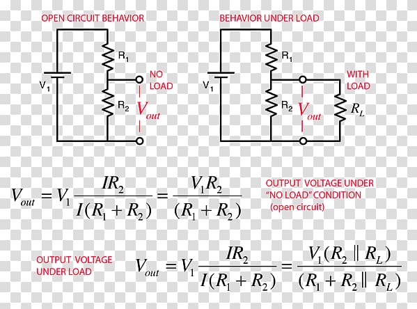 Voltage divider Electronic circuit Current divider Series and parallel circuits Electric potential difference, others transparent background PNG clipart