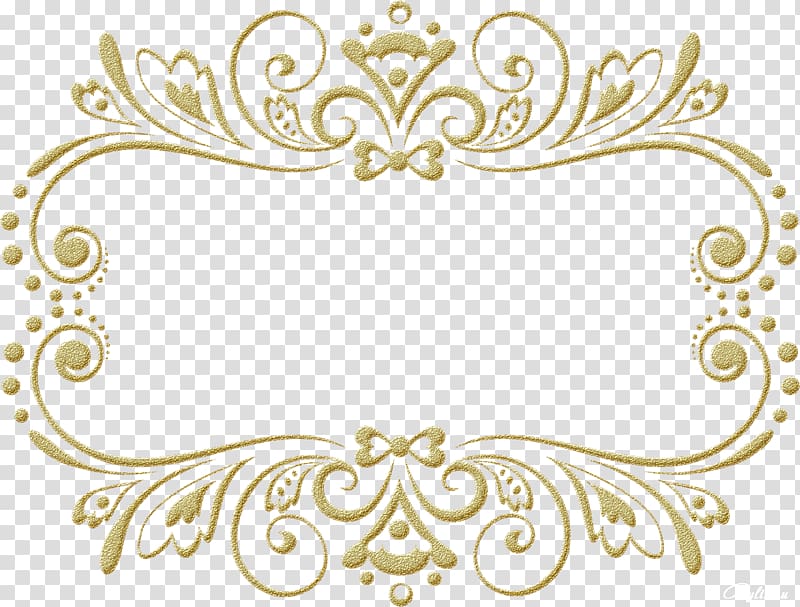 brown floral border template, Frames Mirror Wedding Ornament, gold frame transparent background PNG clipart