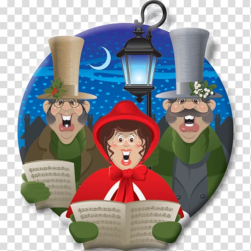 Christmas carol Cartoon Singer Singing, Karaoke Night transparent background PNG clipart