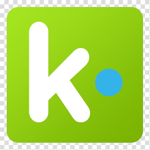 green K icon, grass angle area text, Kik transparent background PNG clipart