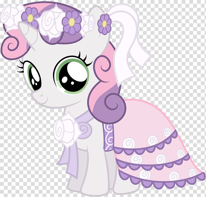 Sweetie Belle Pony Princess Cadance Dress Flower girl, CRASH ROYALE transparent background PNG clipart